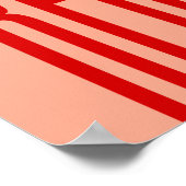 Minimalistische rode typografie tekstontwerp moder poster (Hoek)