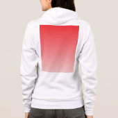 Minimalistische rode verloop hoodie | Premium stre (Achterkant)