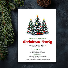 Minimalistische rode zwarte ruit kerstviering kaart