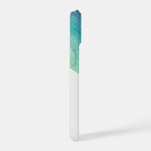 Minimalistische roeiboot oceaangolven iPhone hoes 15 Case (Rechterkant)