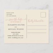 Minimalistische roemeense gouden lijst-kalligrafie aankondigingskaart (Achterkant)