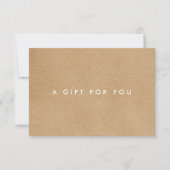 Minimalistische roestige zakelijke cadeaubon (Voorkant)