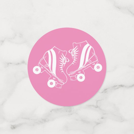 Minimalistische rolroze Schaatsen Derby Skating ro Confetti (Kleine voorkant)