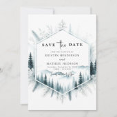 Minimalistische Romance bruiloft Save The Date (Voorkant)