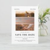 Minimalistische romance film poster bruiloft foto save the date (Staand voorkant)