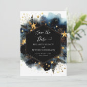 Minimalistische Romance Hemelse Huwelijk Save The Date (Staand voorkant)