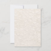 Minimalistische Romantische Beige Gouden Bloemen Save The Date (Achterkant)