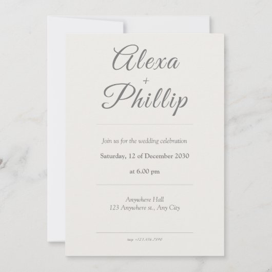 Minimalistische romantische foto bruiloft kaart (Achterkant)