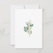 Minimalistische romantische groen QR CODE bruiloft Save The Date (Achterkant)