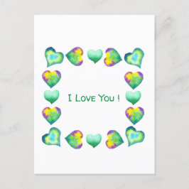 Minimalistische Romantische Ik Hou Van Jou Valenti Briefkaart