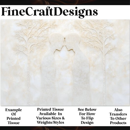 Minimalistische Romantische Marmeren LGBTQ Mannen  Tissuepapier