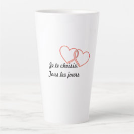 Minimalistische romantische mok – Ik kies jou. All
