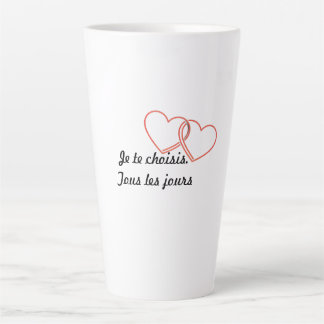 Minimalistische romantische mok – Ik kies jou. All
