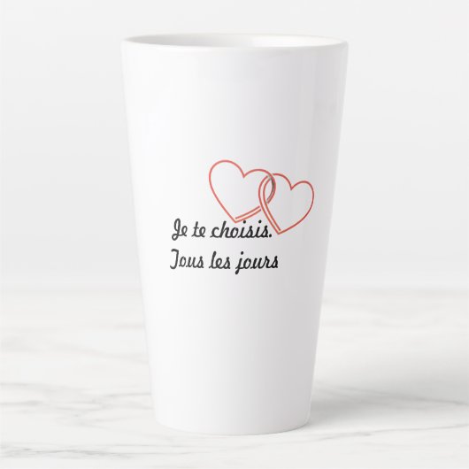 Minimalistische romantische mok – Ik kies jou. All (Voorkant)