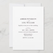 Minimalistische romantische regen trouwfoto  save the date (Achterkant)