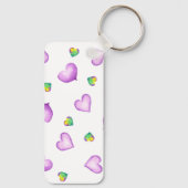 Minimalistische Romantische Valentijnsdag van het  Sleutelhanger (Achterkant)