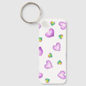 Minimalistische Romantische Valentijnsdag van het Sleutelhanger (Voorkant)