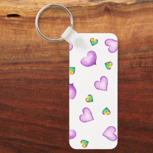 Minimalistische Romantische Valentijnsdag van het Sleutelhanger (Voorkant)