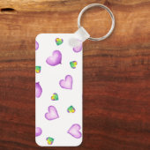 Minimalistische Romantische Valentijnsdag van het  Sleutelhanger (Achterkant)