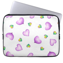 Minimalistische Romantische waterverf Laptop Sleeve