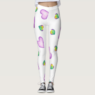 Minimalistische Romantische waterverf Leggings