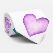 Minimalistische Romantische waterverf Stropdas (Opgerold)