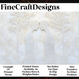 Minimalistische Romatische Marmeren LGBTQ Mannen X Tissuepapier