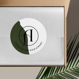 Minimalistische Ronde Logo Zakelijke Sticker