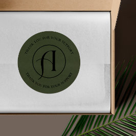 Minimalistische ronde logo zakelijke verpakkingsst sticker