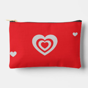 Minimalistische Rood met Hart Patroon Etui
