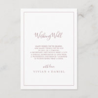 Minimalistische Roos Gold Wedding Wishing Well Kaa