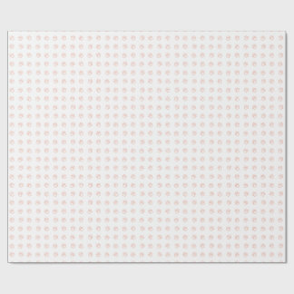 Minimalistische roos pootafdrukken inpakpapier