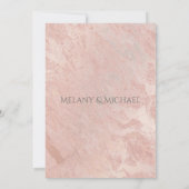 Minimalistische rosegold marmeren gouden ananas kaart (Achterkant)