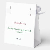 Minimalistische Royal Ballotin Bruiloft Bedankdoosjes (Achterkant)
