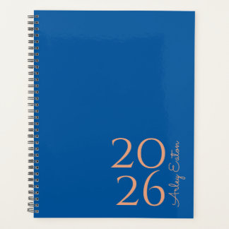 Minimalistische Royal Blue Custom Persoonlijk Maan Planner