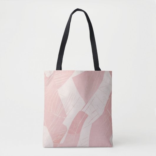 Minimalistische Roze Abstracte Tote Bag (Voorkant)