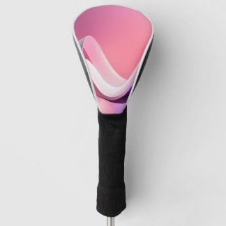 Minimalistische Roze Abstracte Vloeibare Golf Golfheadcover