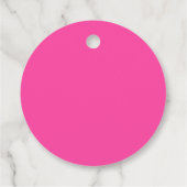 Minimalistische Roze Baby Shower Bedankjes Labels (Achterkant)