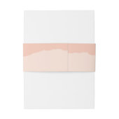 Minimalistische Roze Blush Bruiloft Uitnodigingen Wikkel (Achterkant Voorbeeld)