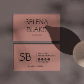 Minimalistische roze boho | Trendy Retro Chic Visitekaartje