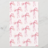 Minimalistische roze boog bruids bingo (Achterkant)