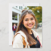 Minimalistische Roze Bow Quinceañera Foto Save The Date (Achterkant)