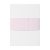 Minimalistische roze bruiloft uitnodiging buik ban uitnodigingen wikkel (Achterkant Voorbeeld)