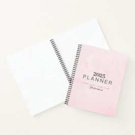 Minimalistische Roze Dagboek Dagelijkse Planner No Notitieboek
