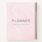 Minimalistische Roze Dagboek Dagelijkse Planner No Notitieboek (Achterkant)