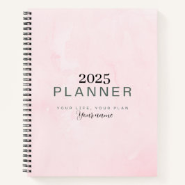 Minimalistische Roze Dagboek Dagelijkse Planner No Notitieboek
