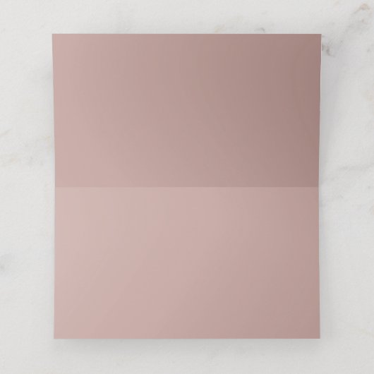 Minimalistische roze doop plaatskaarten plaatskaartje (Binnenkant ongevouwen)