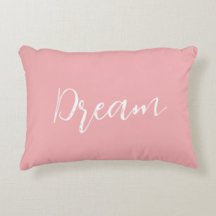 Minimalistische roze droom accent kussen