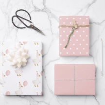 Minimalistische Roze Dwaas Gans Kinderverjaardag