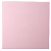 Minimalistische roze effen effen kleur tegeltje (Voorkant)